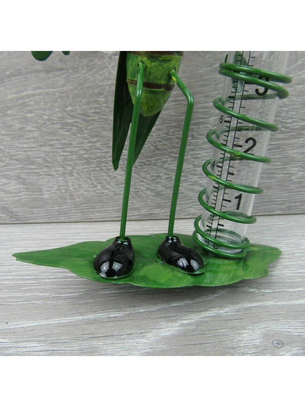 Yard Decor Garden Outdoor Grasshopper Rain Gauge - Picture 6 of 12